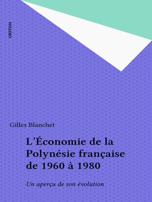 cover image of L'Économie de la Polynésie française de 1960 à 1980
